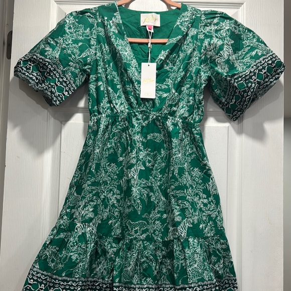 Lilly Pulitzer Green Floral Dress - Picture 3 of 9